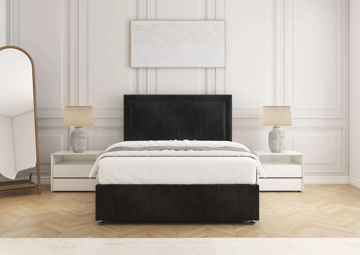 Ella Divan Bed Black Naples Bsspoke