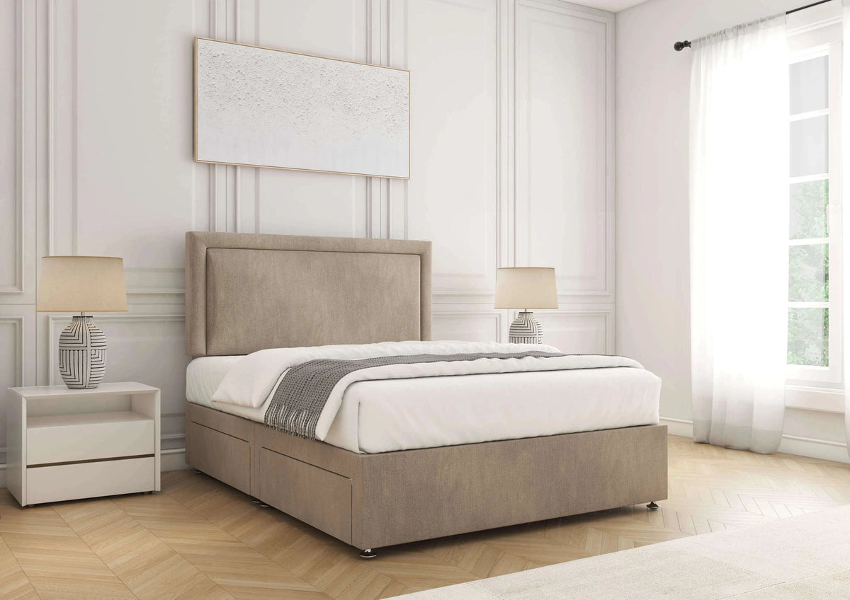 Ella Divan Bed Mink Naples Bsspoke