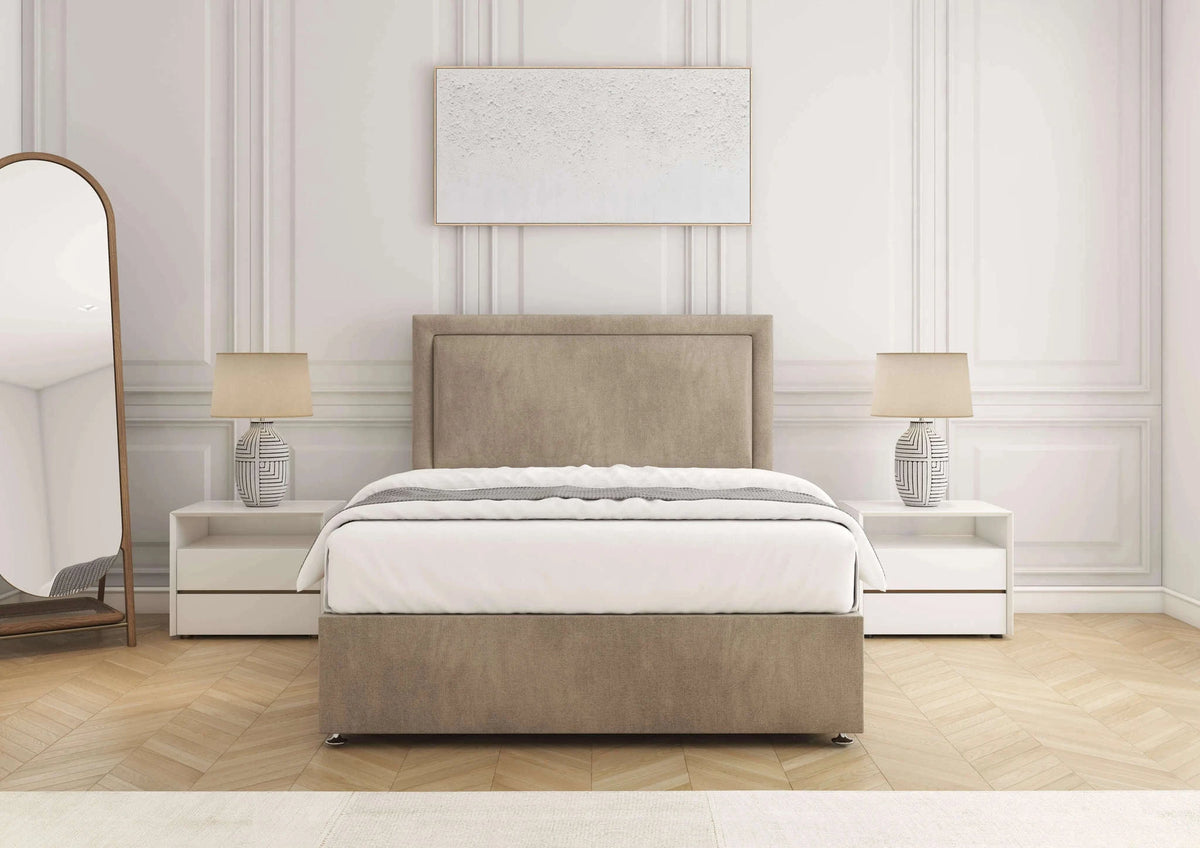 Ella Divan Bed Mink Naples Bsspoke