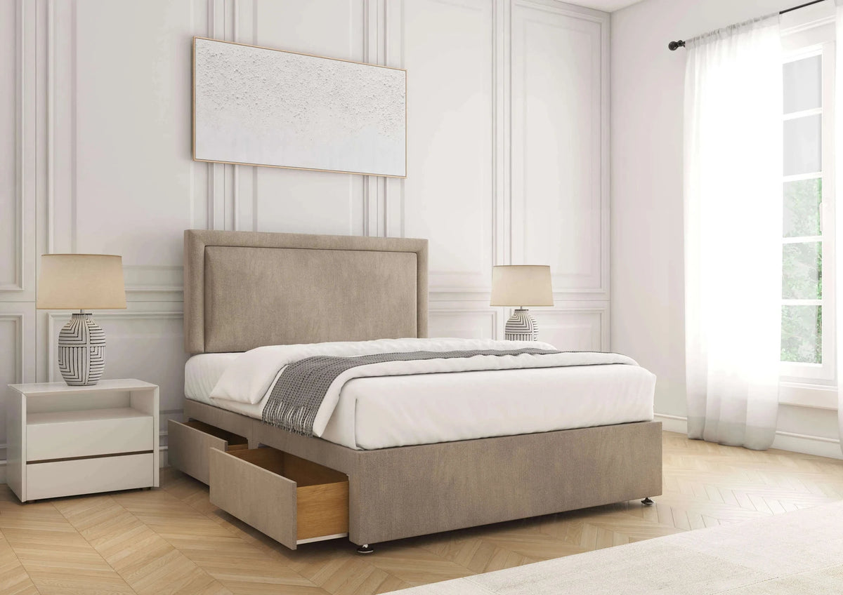 Ella Divan Bed Mink Naples Bsspoke