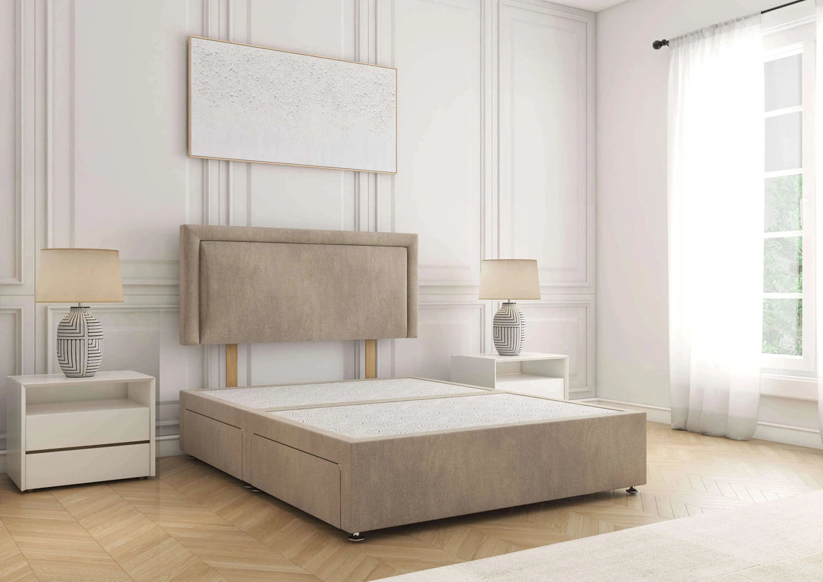 Ella Divan Bed Mink Naples Bsspoke