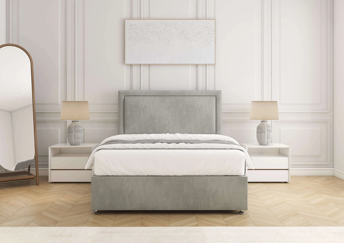 Ella Divan Bed Seal Grey Naples Bsspoke