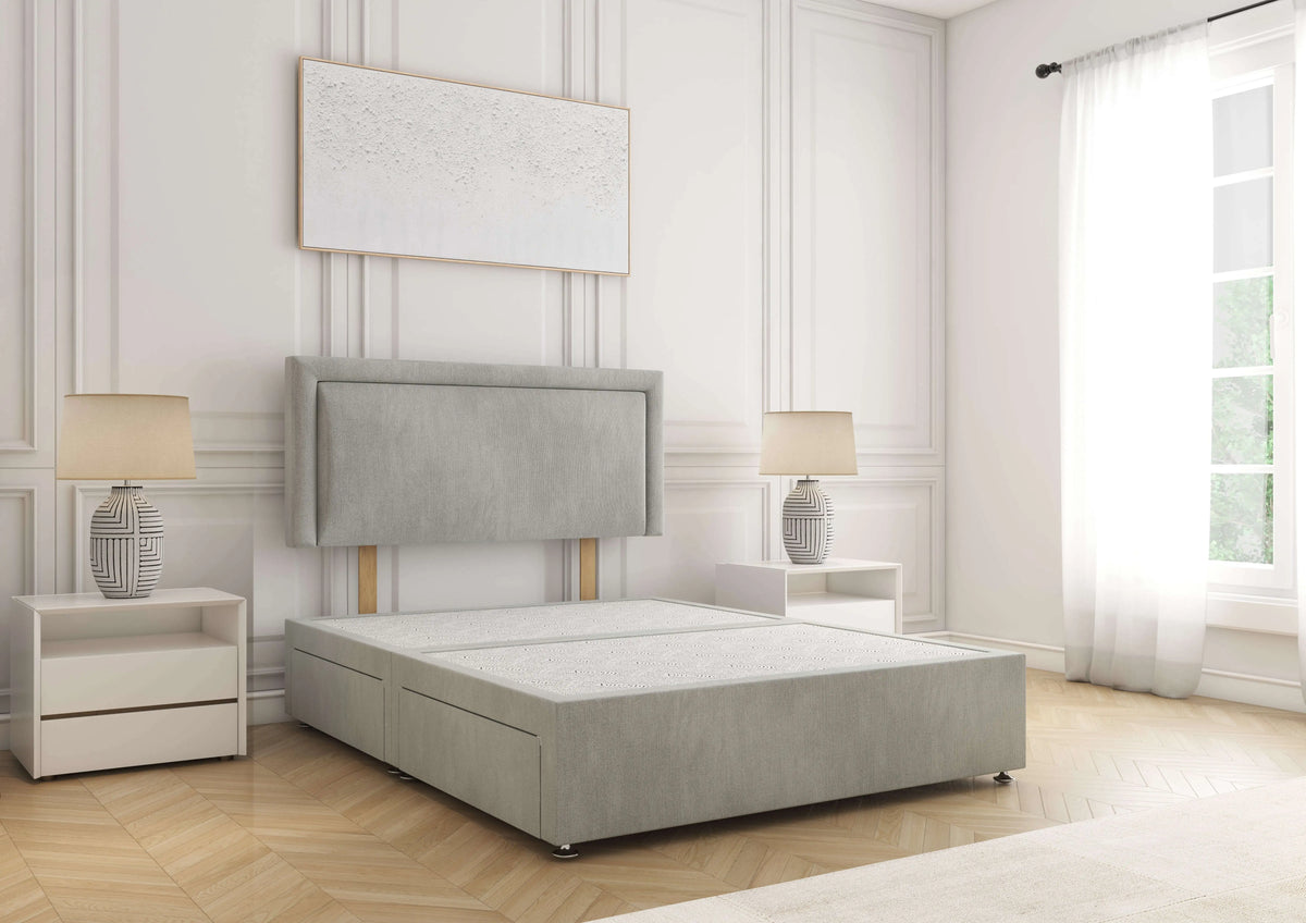 Ella Divan Bed Seal Grey Naples Bsspoke