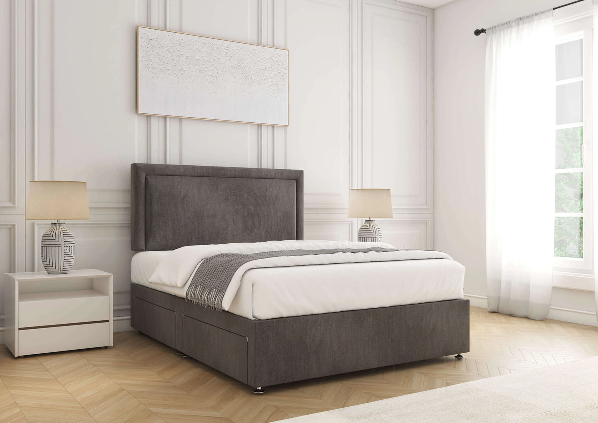 Ella Divan Bed Slate Naples Bsspoke