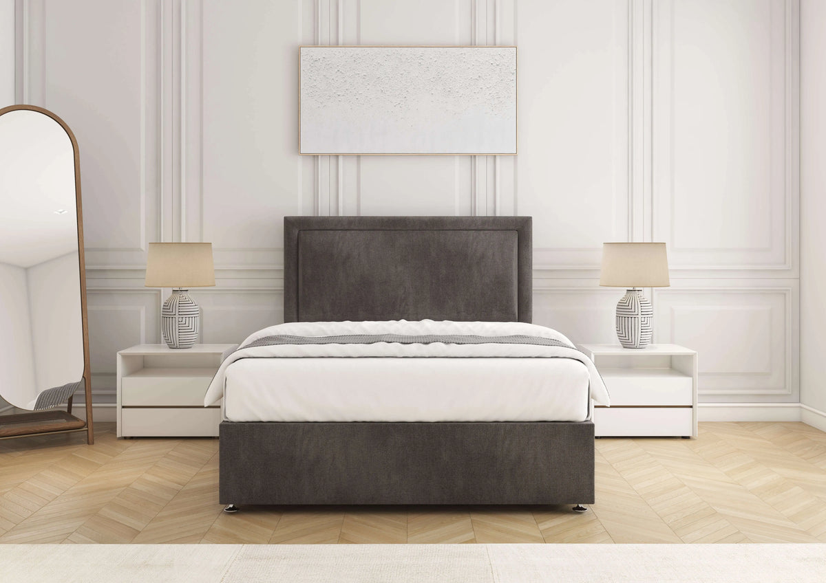 Ella Divan Bed Slate Naples Bsspoke
