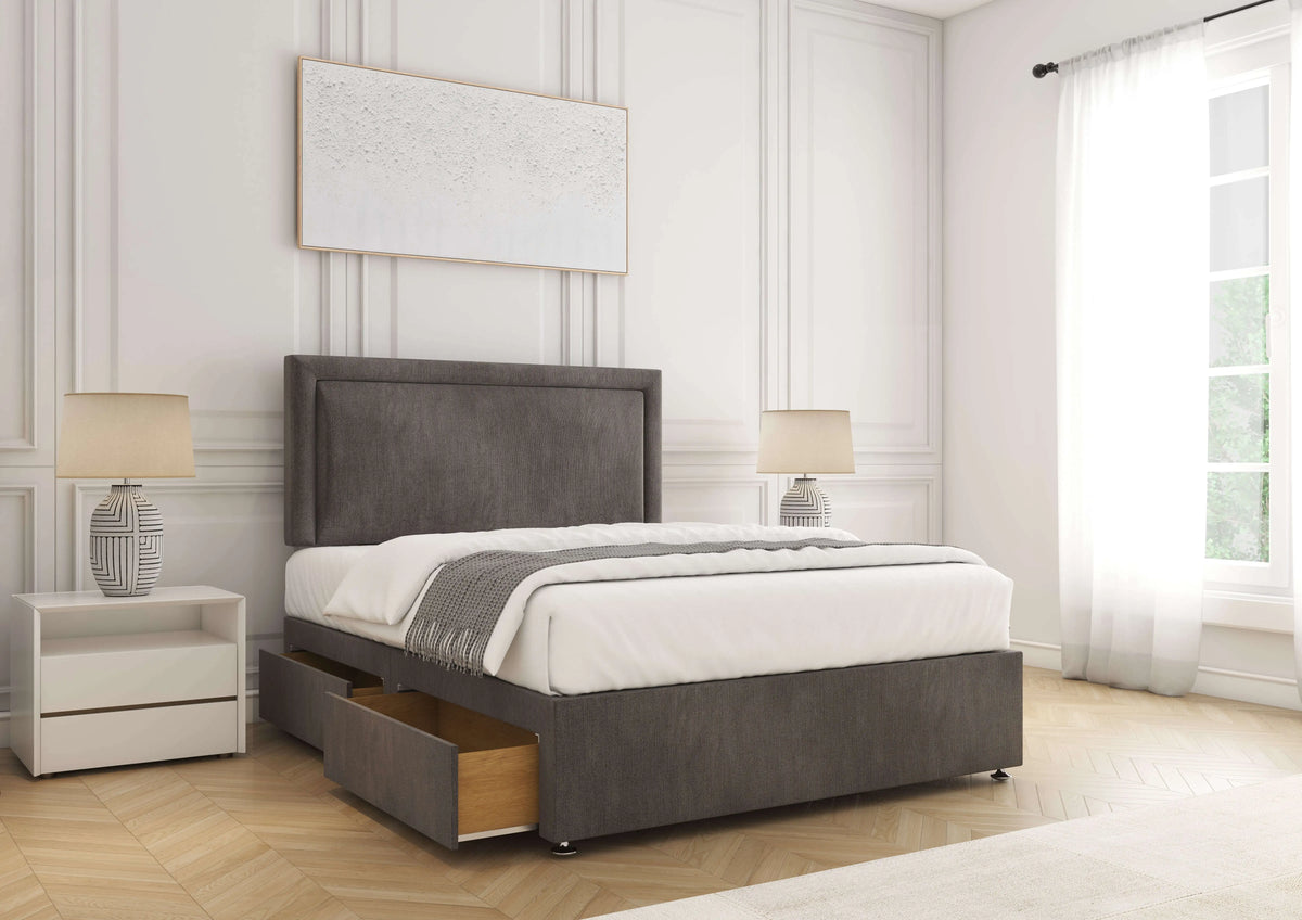 Ella Divan Bed Slate Naples Bsspoke