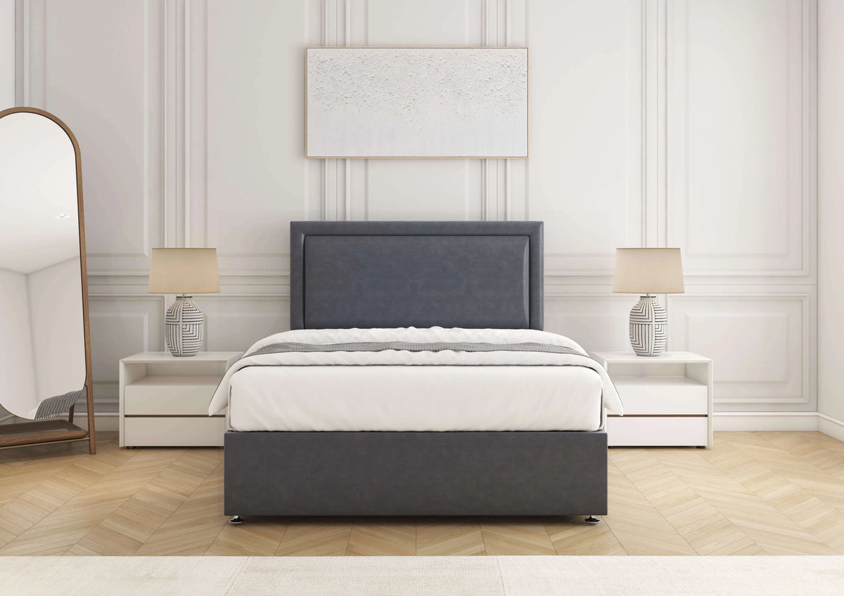 Ella Divan Bed Steel Plush Bsspoke