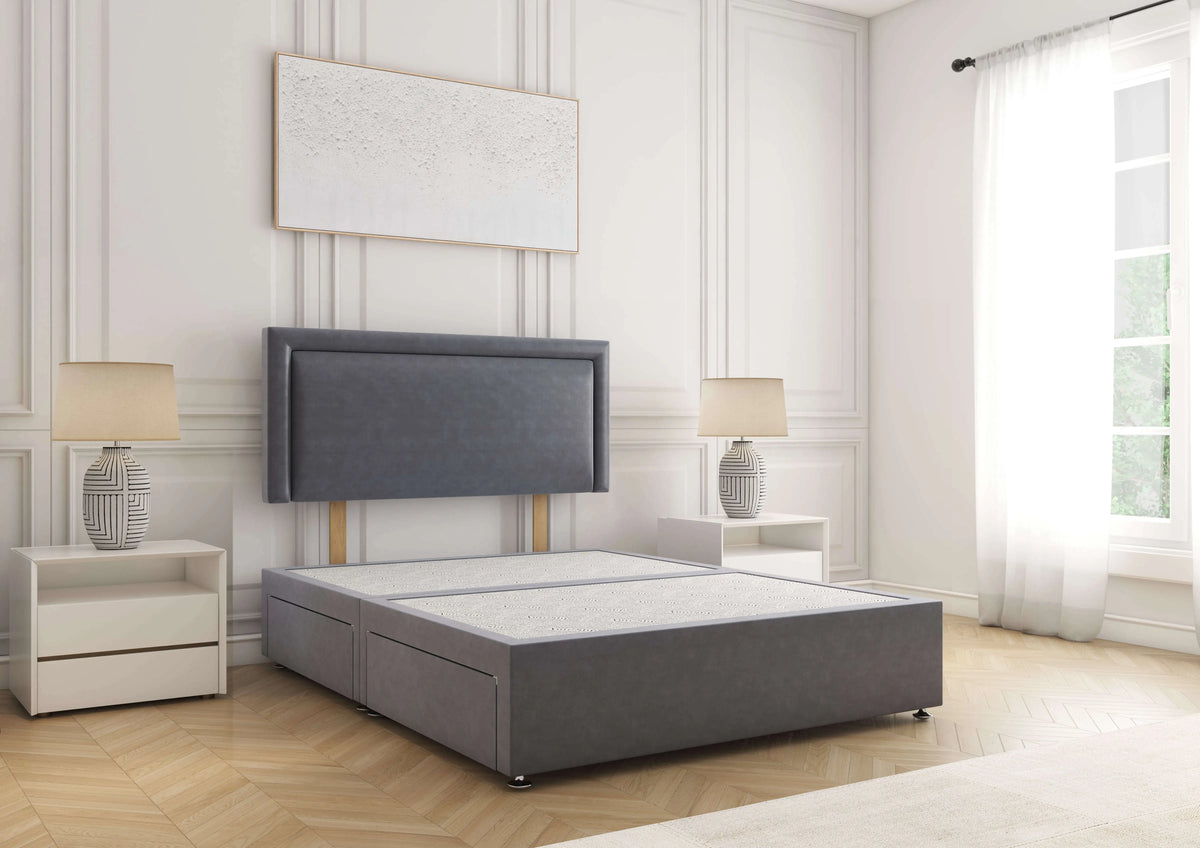 Ella Divan Bed Steel Plush Bsspoke