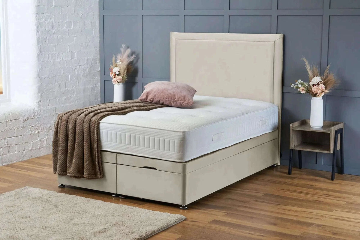 Ella Divan Ottoman Cream Plush Bsspoke