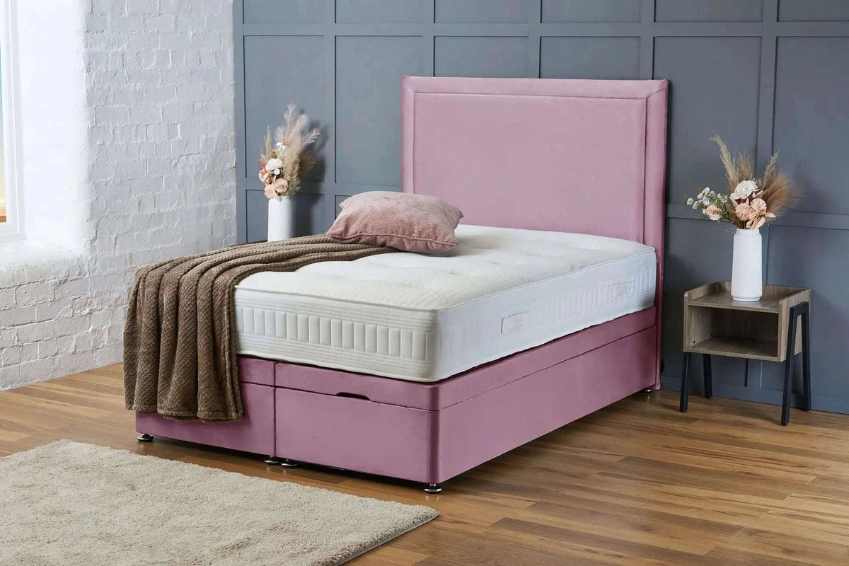 Ella Divan Ottoman Pink Plush Bsspoke