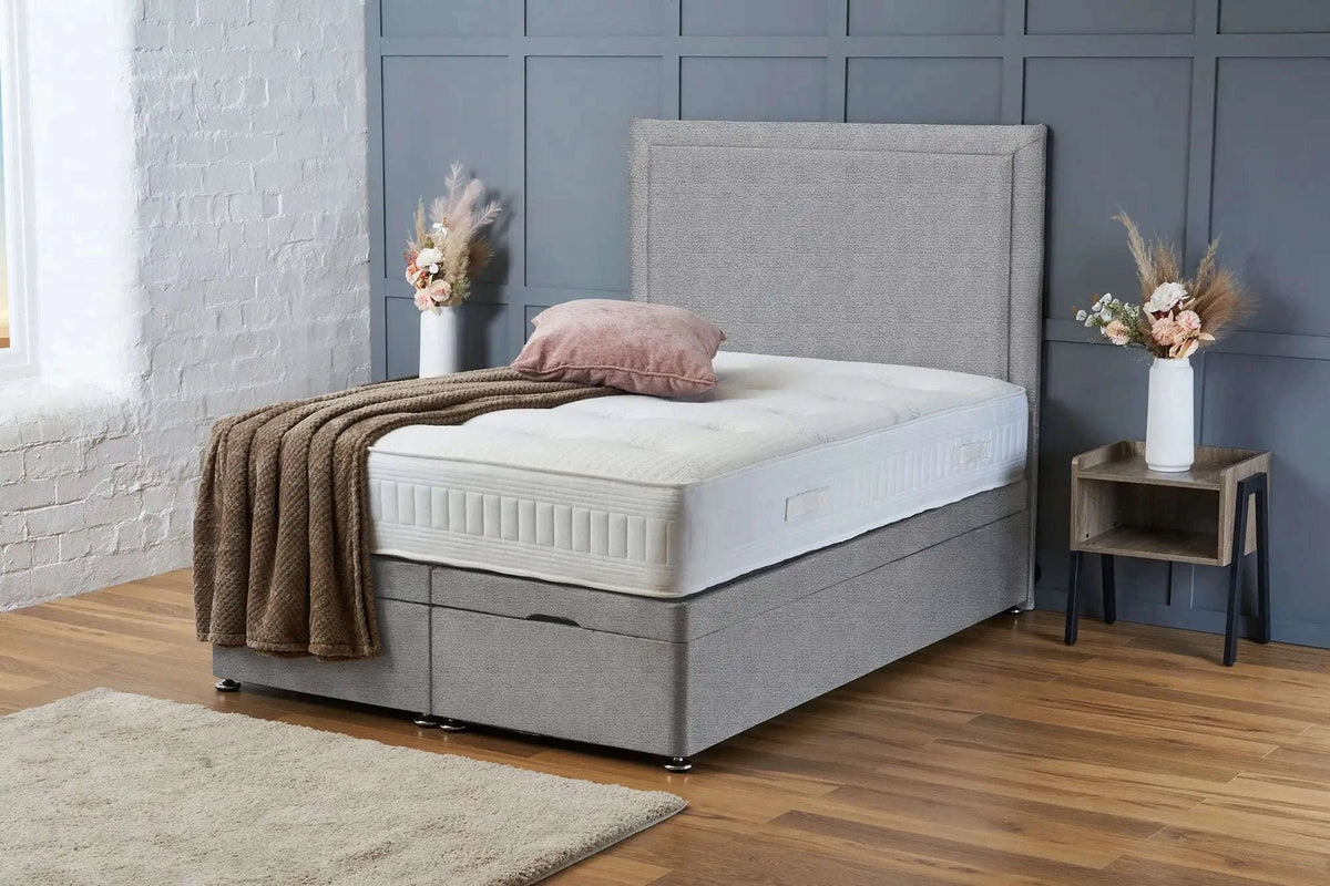 Ella Divan Ottoman Seal Grey Naples Bsspoke