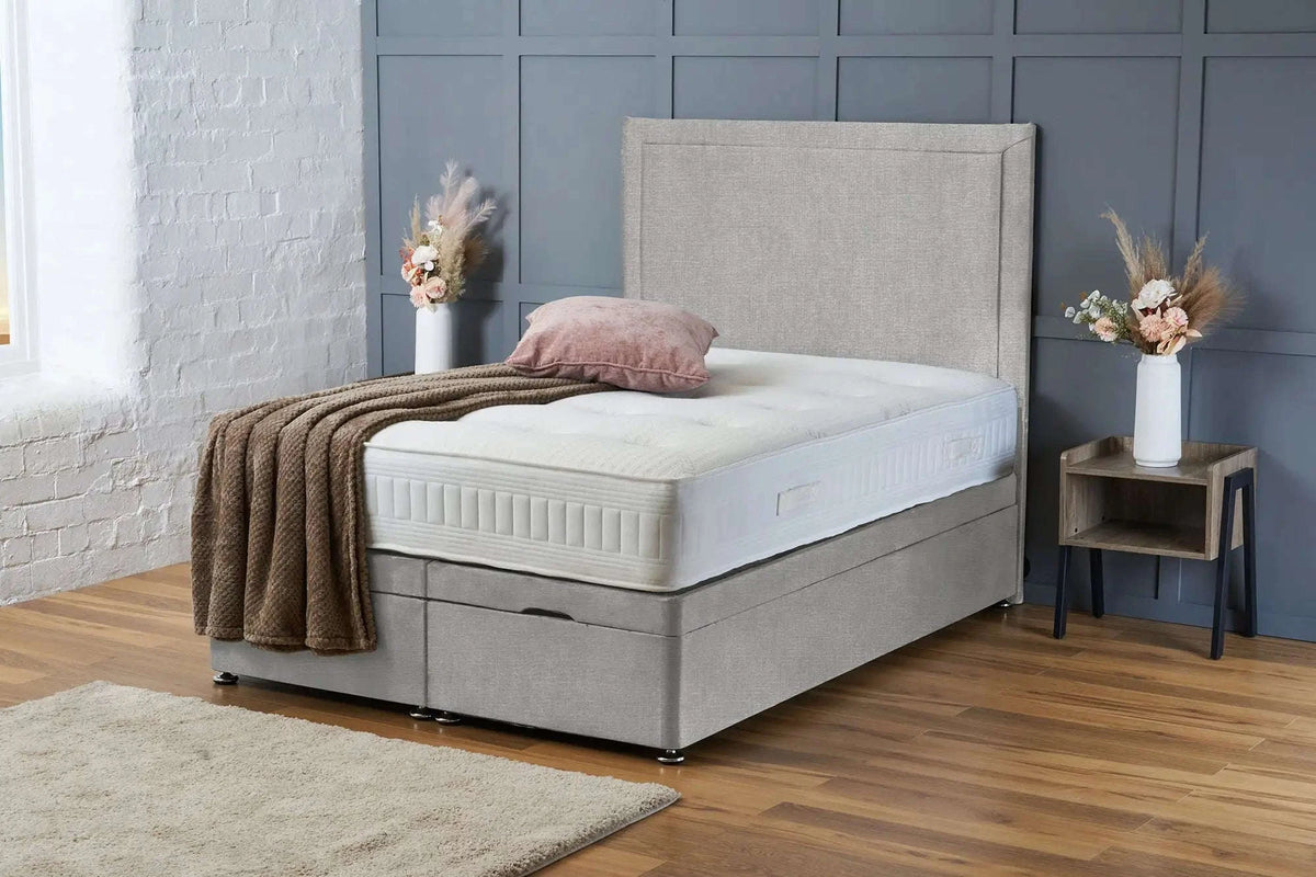 Ella Divan Ottoman Silver Naples Bsspoke