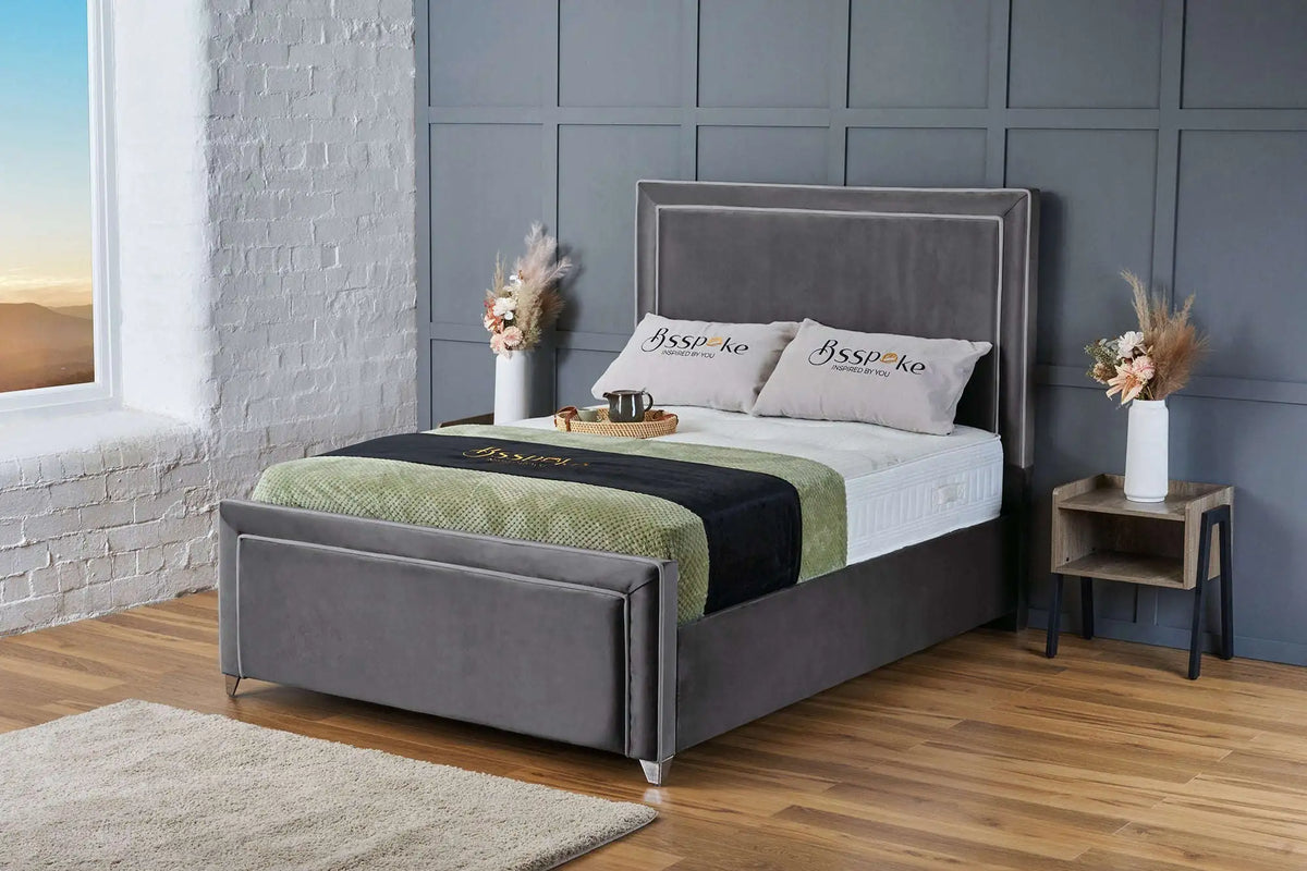 Lila Bed Frame Steel Plush Bsspoke