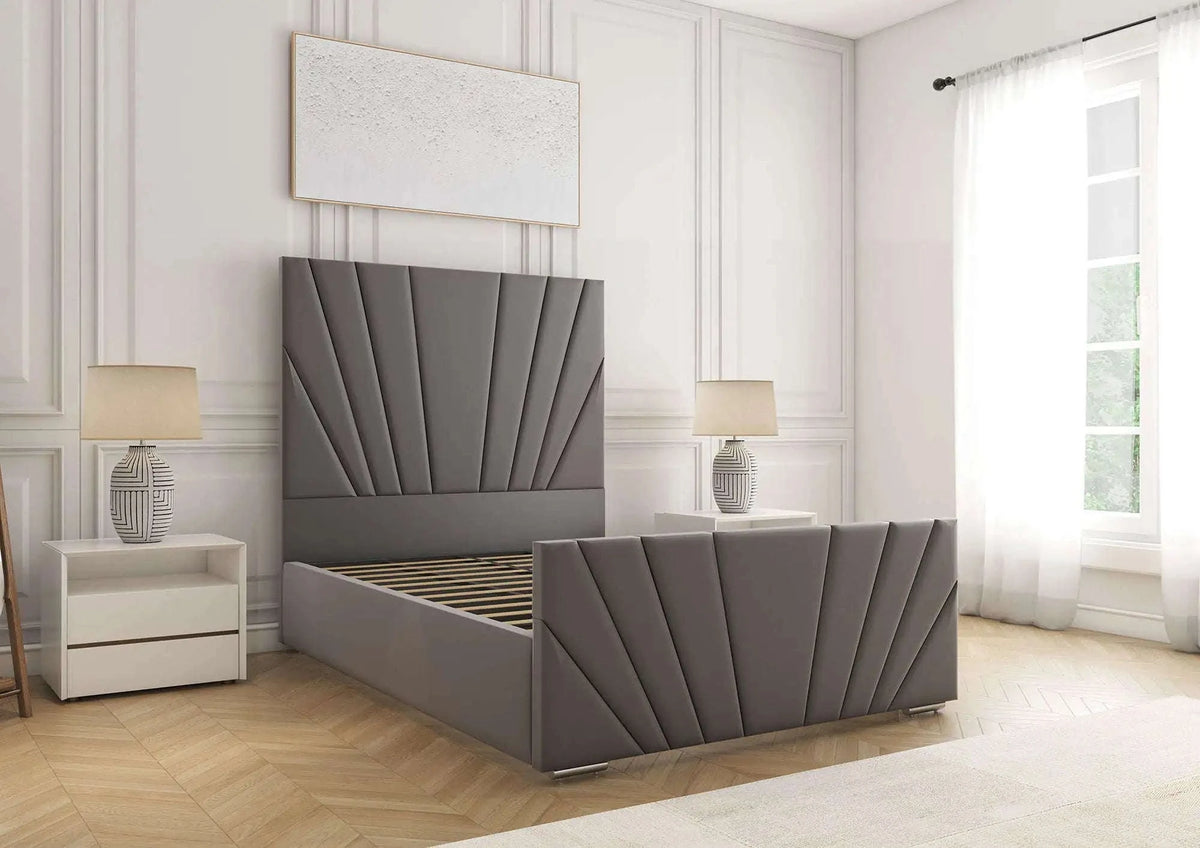 Maria Divan Bed Steel Plush Bsspoke