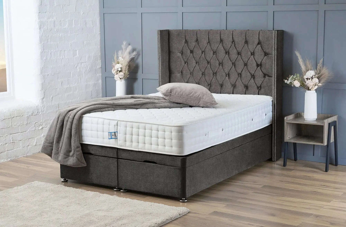 Olivia Divan Ottoman Slate Naples Bsspoke